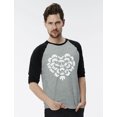 thumbnail image 3 of Tstars Mens Valentine's Day Best Gaming t-shirts Love Gamer Shirt Controllers Heart Gift Idea for Him Husband 3-4 Sleeve Baseball Jersey Shirt, 3 of 5
