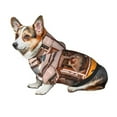 thumbnail image 6 of Goofa Modern Urban Monkey Pattern Small Dog Sweater Hoodies Pet Grey Hooded Soft Fleece Sweatshirts with Pocket Fall Winter Puppy Cat Sweaters Warm Clothes-Small, 6 of 8