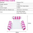 thumbnail image 2 of 2 Pack Pool Hammocks, Inflatable Pool Mattresses, 4 in 1 Floating Recliner Float Hammock, Water Hammock, Inflatable Floats and Mattresses, Inflatable Pool Accessories, 2 of 5
