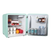 Magic Chef 0.7-cu. ft. 700-Watt Retro Countertop Microwave and 1.6-cu. ft. Energy-Star Certified Retro Mini Fridge Kit, Green