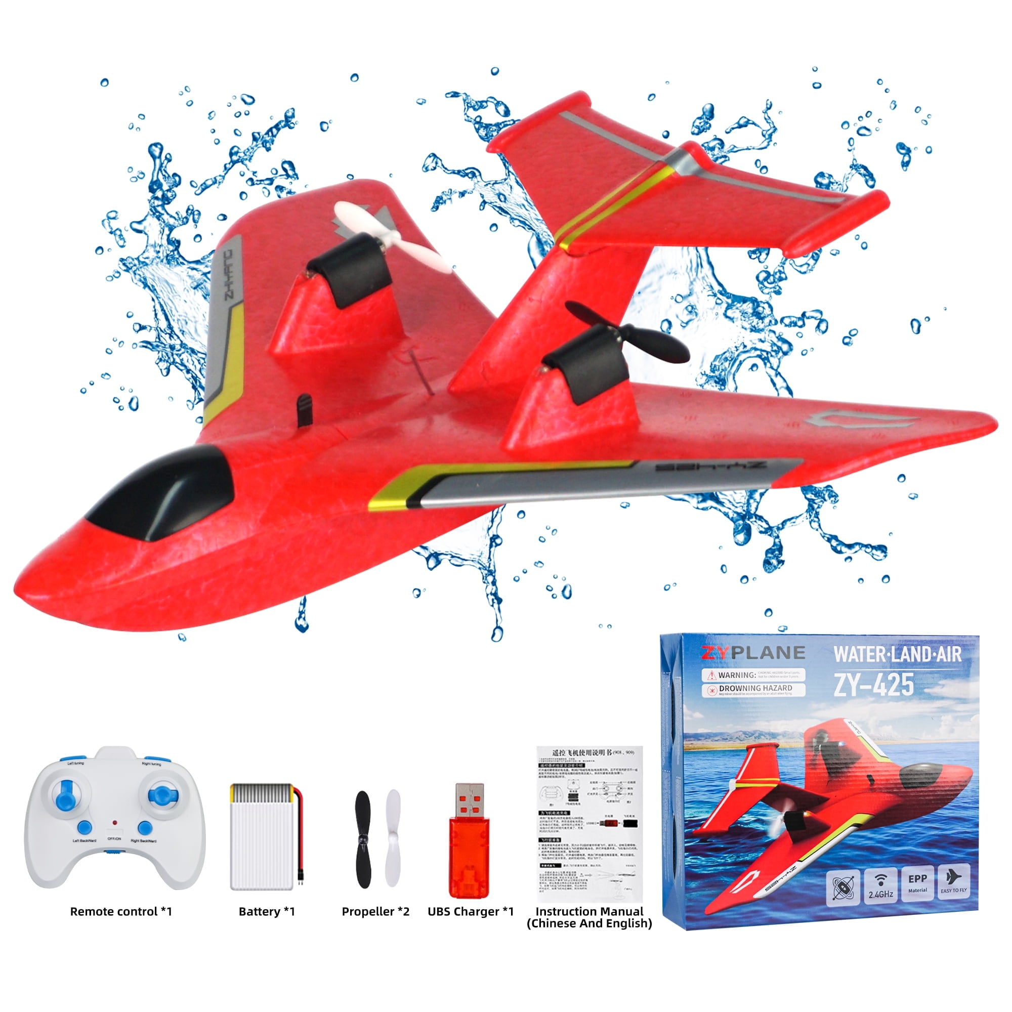 F320 Jouet d'hélicoptère télécommandé résistant aux chutes pour enfants avec lumière