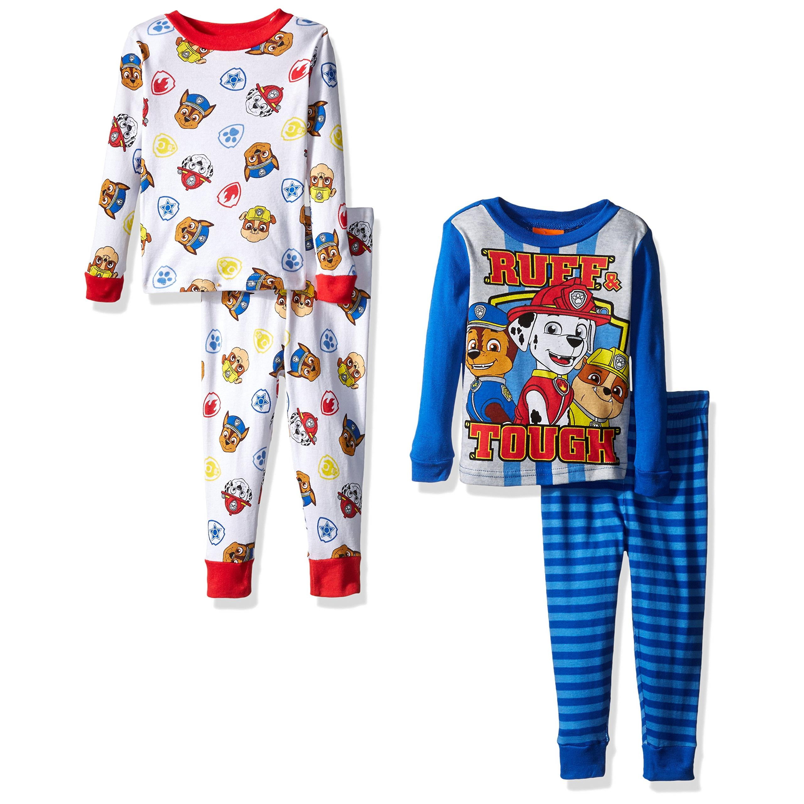 nickelodeon boys paw patrol toddler 4 piece pajama set