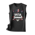 thumbnail image 3 of Qetyuw Women's 4th of July Tank Tops Plus Size Patriotic USA Flag Graphic Tshirts Loose Fit Sleeveless T-shirts Cami Athletic Crewneck Tanks Memorial Day Gifts, 3 of 4