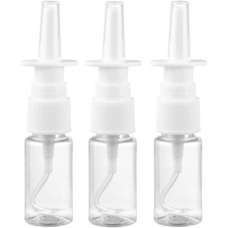MUMQAQ 10ml Nasal Spray Bottles Mist Spray Bottle Clear Empty Rhinitis Care Sprayer Direct Spray Container for Saline Essential Oils