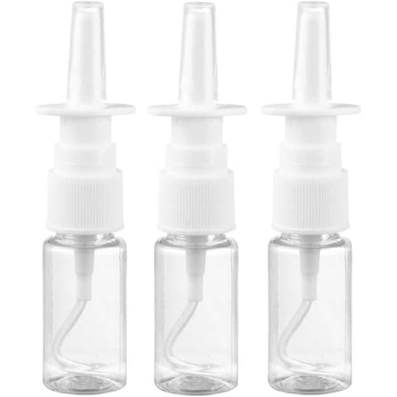 MUMQAQ 10ml Nasal Spray Bottles Mist Spray Bottle Clear Empty Rhinitis Care Sprayer Direct Spray Container for Saline Essential Oils