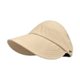 thumbnail image 5 of OJSFQUFP Women's Wide Brim Sun Visor Hat UPF Sun Baseball Hat with Adjustable Ponytail for Hiking Fishing Running, 5 of 5