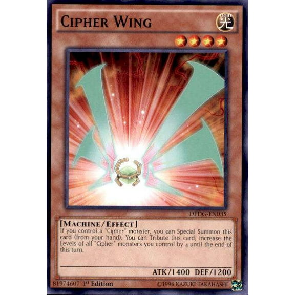 YuGiOh Duelist Pack: Dimensional Guardians Cipher Wing DPDG-EN035