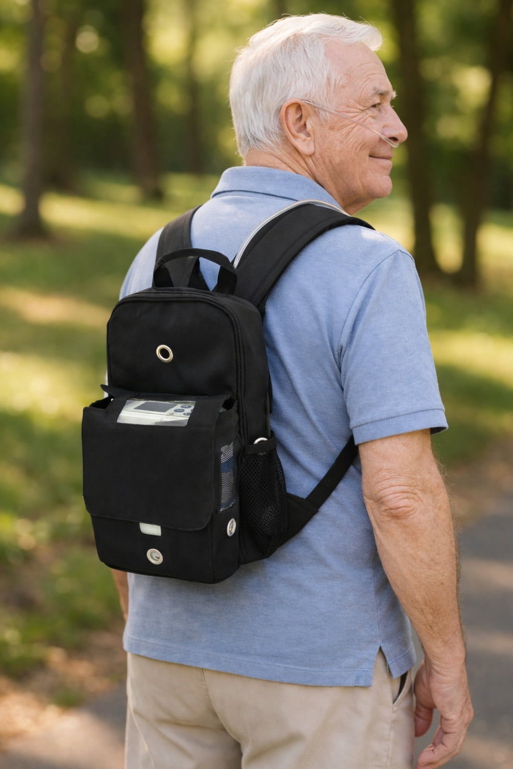 Slim Backpack Fit For Inogen One G5 & Inogen Rove 6: Lightweight Backpack with storage for accessories