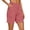 Brown, variant on Summer Shorts for Women Casual Solid Color High Waisted Workout Shorts Casual Athleisure Straight Leg Going Out Shorts with Pockets