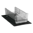thumbnail image 7 of mDesign Steel Dish Drying Rack/Drainer Storage, Set of 2, Black/Dark Gray, 7 of 7