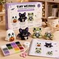 thumbnail image 5 of Tiny 3D Beaded Animal DIY Kit – Beginner Friendly Handmade Bead Art Set, Cute Mini Animal Decor Gift for Craft Lovers EMOTIONAL MONSTER, 5 of 6