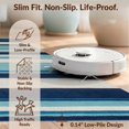 thumbnail image 6 of Design&I 8'x10' Washable Area Rug Sleek Flatweave Pet Friendly Surfboard Wave Stripe Nautical Border Surf Aesthetics Bathroom for King Size Bedroom, Under Bed, 6 of 7
