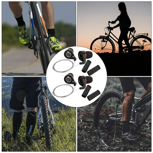 Bike Speed Twist, 2 Pair Bicycle Speed Shifter Handle, Durable Easy to Install for Mountain Bicycle Bike Speed