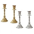 thumbnail image 7 of SIEYIO Set of 2 Taper Holders Vintage Metal Pillar Candlestick Holders Elegant Brass Stick Holders Decor Candelabra Set for Dining Table Centerpieces Wedding Home Decoration, 7 of 7