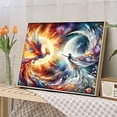 thumbnail image 4 of JYLMOOD DIY Animal Paint by Number for Adults, Easy Painting by Numbers for Gift Home Wall Decor 16x20in without Frame, Colored Canvas - Phoenix, 4 of 6