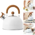 thumbnail image 2 of 2.5L White Stainless Steel Tea Pot Whistle Sound Water Kettle Anti Rust, 2 of 9