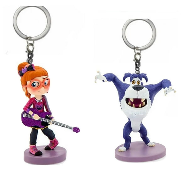 Vampirina Wolfie & Bridget PVC Key Ring Keychain Ornament Figure Figurine Charm New