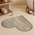 thumbnail image 5 of Clearance! Boovnll Bathroom Rugs, 24x24" Heart Shape Absorbent Soft Memory Foam Diatomite Bath Mat, Non-Slip Quickly Dry Comfortable Thicken for Bathroom, Kitchen, Floor, Pool, Bath Mats for Bathroom, 5 of 6