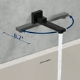 thumbnail image 5 of Kichae 12'' Wall Mount Shower Head System with Bath Tub Faucet，Matte Black 3 Function Shower Combo with Pressure Balance Valve and Diverter, 5 of 8