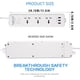 thumbnail image 5 of Inteprter Puerto de carga USB Smart Socket Surge Power Strip Cable de extensión para teléfono Tablet PC Accesorios para electrodomésticos Inteprter HA002553-00, 5 of 6