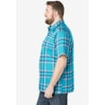 thumbnail image 3 of KingSize Men's Big & Tall Wrinkle-Resistant Short Sleeve Button Down, Printed, 3 of 3