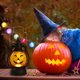 thumbnail image 3 of Lámpara LED de noche para decoración de Festival luz de linterna Kuymtek de calavera de calabaza adorno de Halloween utilería novedad, 3 of 7