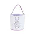 thumbnail image 2 of Rewenti Easter Bunny Decorative Gift Bags Food Bags Candy Bags Handheld Storage Baskets Canvas Storage Bags, 2 of 5