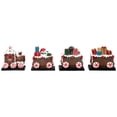 thumbnail image 6 of Northlight Set of 4 Gingerbread Train Christmas Stocking Holders 4.75", 6 of 9