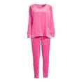 thumbnail image 6 of Time and Tru Women's Velour Top and Pants Set, 2-Piece, Sizes S-XXXL, 6 of 6