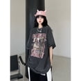 thumbnail image 4 of Streetwear Casual T Shirts for Women Stylish Vintage Y2k Tops Tee Women Graphic T Shirts Harajuku Korean Hip Hop Clothes Kawaii, 4 of 6