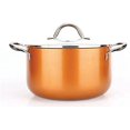 Copper Pan 10 Piece Luxury Induction Cookware Set Non Stick 21 5 x 11 5