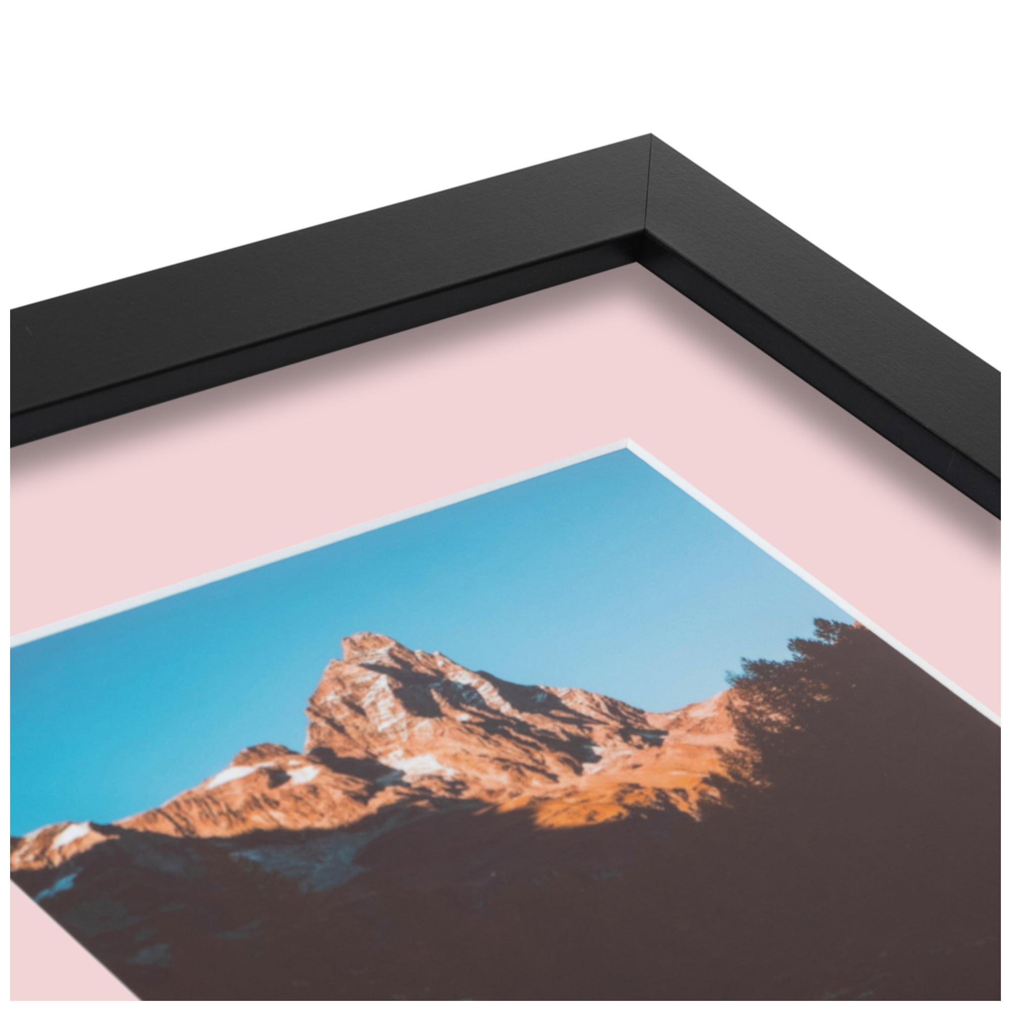 ArtToFrames Collage Photo Picture Frame with 5 - 8x10" Openings, Framed in Black with Hollyhock and Black Mats (CDM-3926-563)