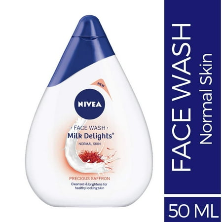Nivea Cleanser - NIVEA Face Wash, Milk Delights Precious Saffron(Normal Skin), 50ml