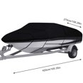 thumbnail image 5 of 11-13 ft V-Shaped Boat Cover, Heavy-Duty 210D Oxford Waterproof Cover - Comes with 4 Sandbags + 4 Separate Ropes, 5 of 7