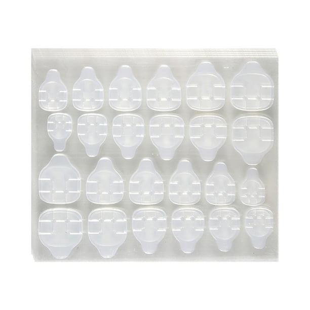 Pegamento Para Uñas Pegatina Impermeable Transpirable Pegatina Para Punta De Uñas Gelatina Goma Manicura Pegatina Doble Cara Transparente Pegatina Para Uñas 24 Cápsulas 50 Uds Moyic CE002328-00