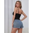 thumbnail image 5 of Charmo Women's Rib Knit Crop Cami Built-in Bra Tank Tops Going Out Tops for Lady, 5 of 5