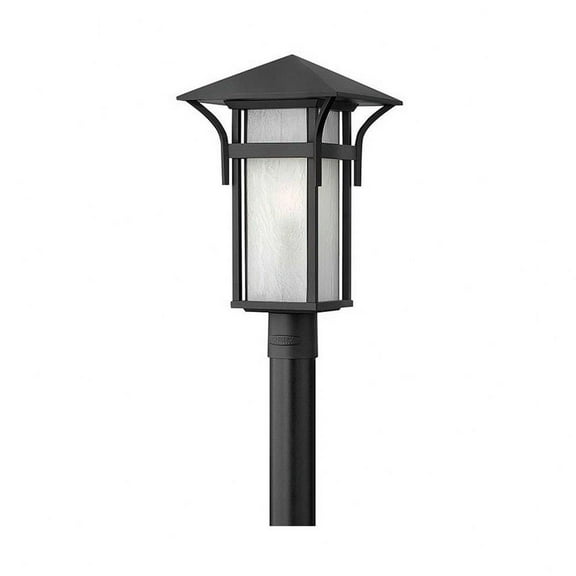 1 Light Large Outdoor Post Top or Pier Mount Lantern Craftsman-Coastal Style 11 inch Wide By 19.5 inch High-Satin Black Finish-Incandescent Lamping