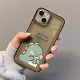 thumbnail image 4 of Cartoon Cute Dinosaur Clear Soft Silicone Case Compatible with iPhone Case (Black,iPhone 14 Plus), 4 of 4