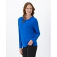 thumbnail image 3 of Hanes Sport Cool DRI Women's Performance Long Sleeve T-Shirt Awesome Blue M, 3 of 6