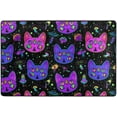 thumbnail image 4 of Dreamtimes Bright Psychedelic Cat Non-Slip Area Rug 72"x48", Neon Colorful Mushroom Soft Non Slip Washable Floor Mats for Indoor Front Porch,Living Room, Bedroom,Kitchen, 4 of 7