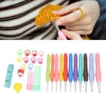 thumbnail image 4 of Crochet Hooks, Easy Use Knitting Hook Handcraft DIY Ergonomic Handle Bright  For Blanket For Hat For Towel For Sewing, 4 of 8