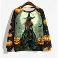 thumbnail image 4 of DOSUKRAI Women's Halloween Sweatshirts 2025 Trendy Cute Ghost Graphic Long Sleeve Sweatshirt Crewneck Spooky Season Sweaters Multicolor,XXL, 4 of 5