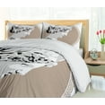 thumbnail image 5 of Ambesonne Retro Duvet Cover Sets, Folk, 2-King, Pale Grey Tan, 5 of 7