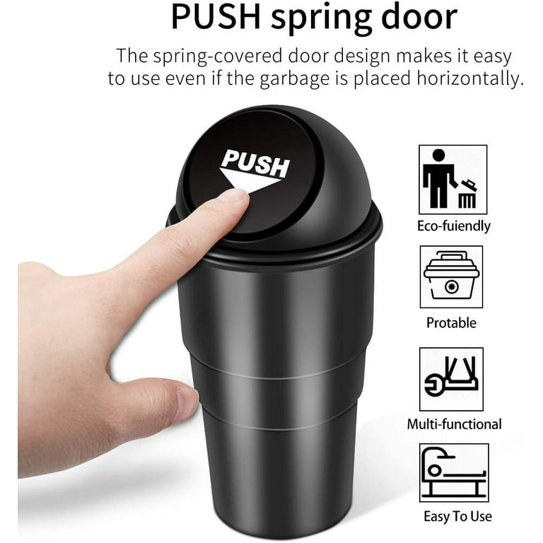 Automotive Vehicle Cup Holder Trash Can Small Mini Trash Can Car