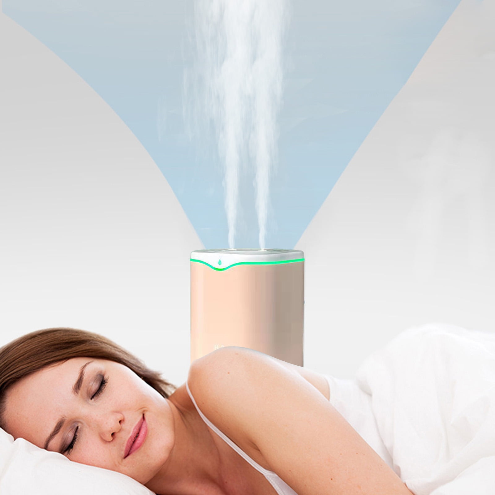 Cool Mist Humidifiers for Bedroom,Double Spray Large Capacity Humidifier,Auto Shut-off and BPA-Free for Safety
