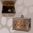 thumbnail image 2 of Gymax Wooden Cat Litter Box Enclosure Flip-Top Hidden Washroom Bench w/ Side Entrance, 2 of 10