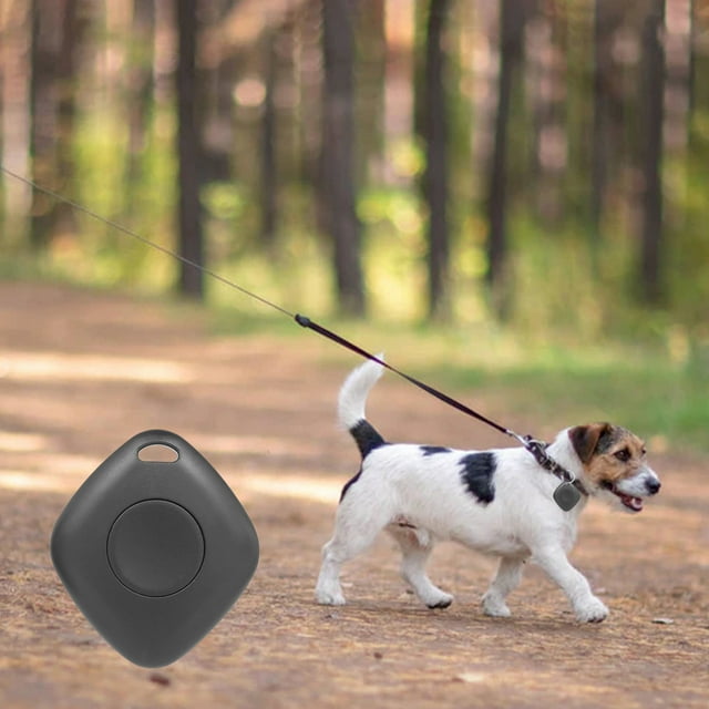 COFEST Portable GPS Tracking Bluetooth 4.0 Mobile Key Tracking Smart Anti-Loss Device Device Tool Pet GPS Locator Bluetooth Tracer for Pet Keys Wallet Bag Black