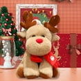thumbnail image 6 of Fufafayo under $5 Reindeer Stuffed Plush Toy, 11.81 In Christmas Elk Stuffed Animal Toys Animal Stuffed Plush Dolls Gift for Christmas Party Birthday, 6 of 6