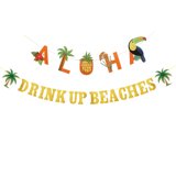 GETAJGHSD 2Pcs Beach Party Banner Paper Pul… product image