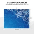thumbnail image 2 of Sigee Blue Christmas With Snowflakes for Dish Drying Mat for Kitchen Counter,Premium Kitchen Drying Mat 18" x 24"Dish Drying Pad, 2 of 7